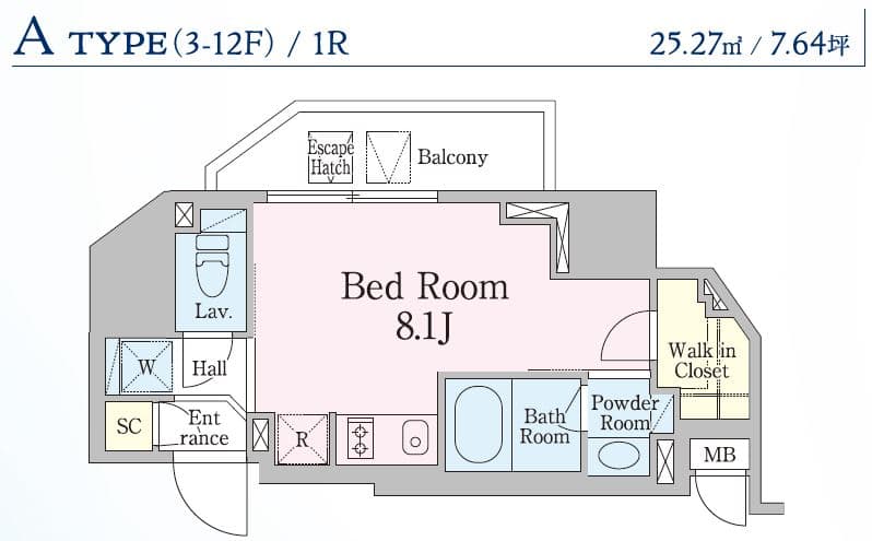 Preview floorplan of Residia Sasazuka III