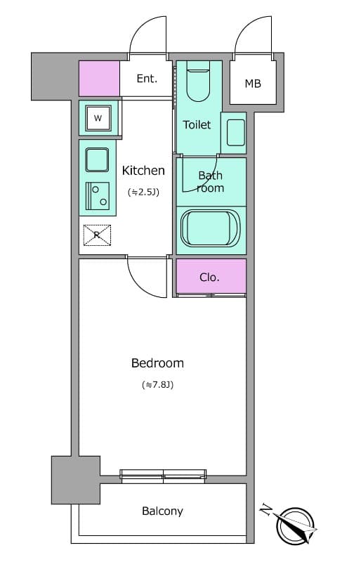 Preview floorplan of Residia Nakameguro II