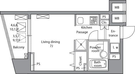 Preview floorplan of Residia Kanda Iwamotocho