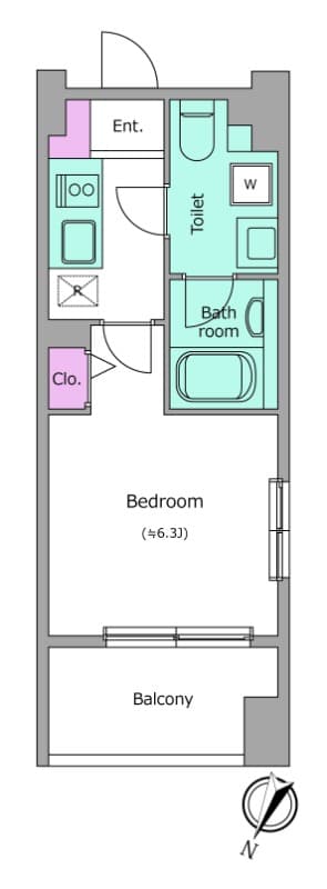 Preview floorplan of Residia Tsukiji