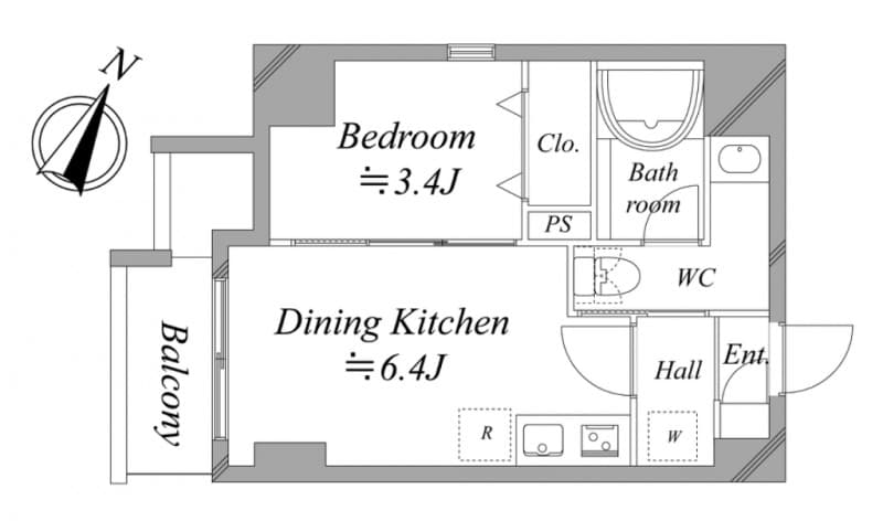 Preview floorplan of RESIDIA Itabashi Honmachi Place