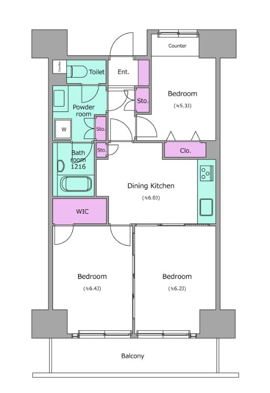 Preview floorplan of Residia Shibaura