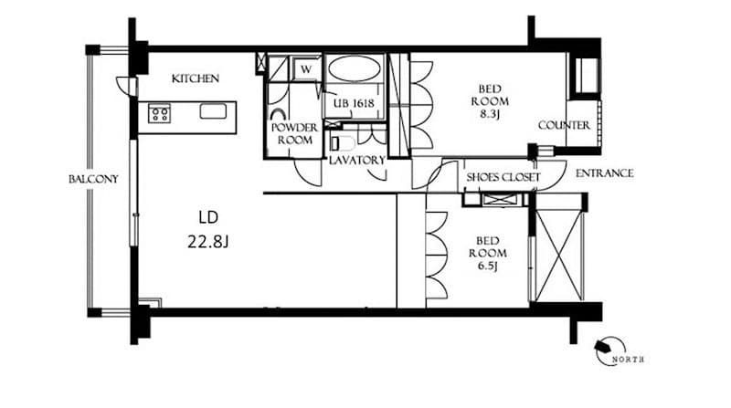 Preview floorplan of Residia Kita Shinjuku