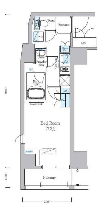Preview floorplan of Urbanex Flag Stand