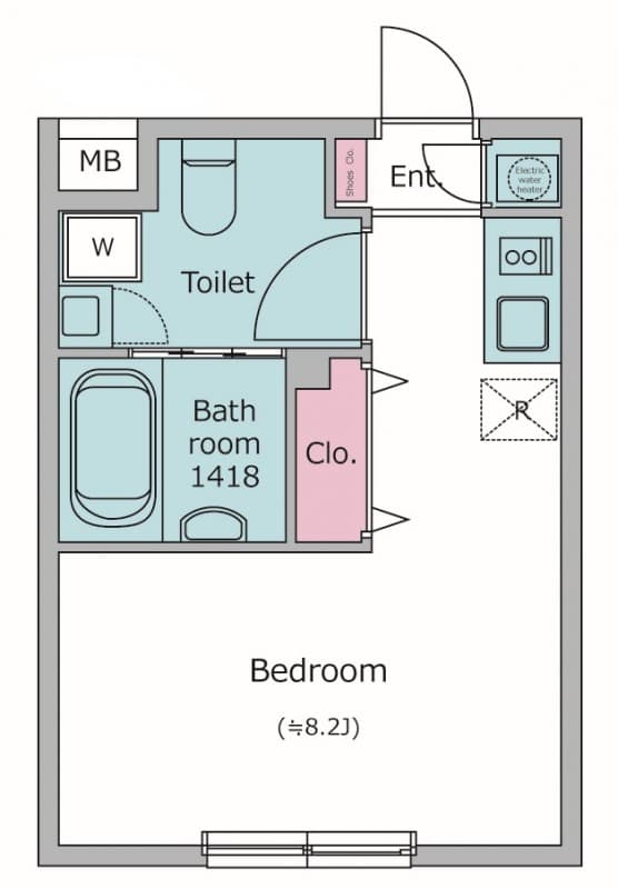 Preview floorplan of Laclas Nakano Yayoi Town