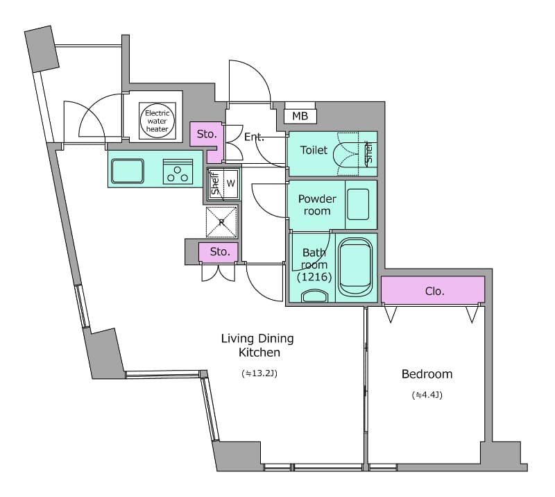Preview floorplan of Residia Tower Nogizaka