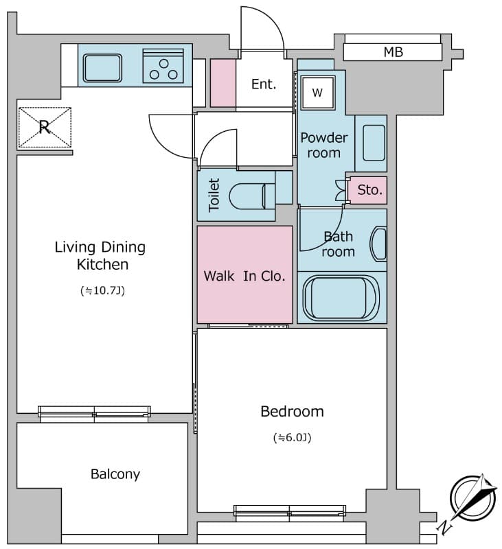 Preview floorplan of Residia Nihonbashi Hamacho