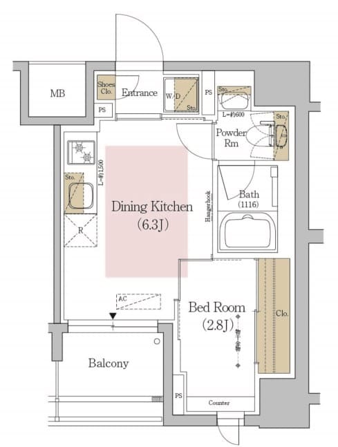 Preview floorplan of Urbanex Bunkyo Hongo
