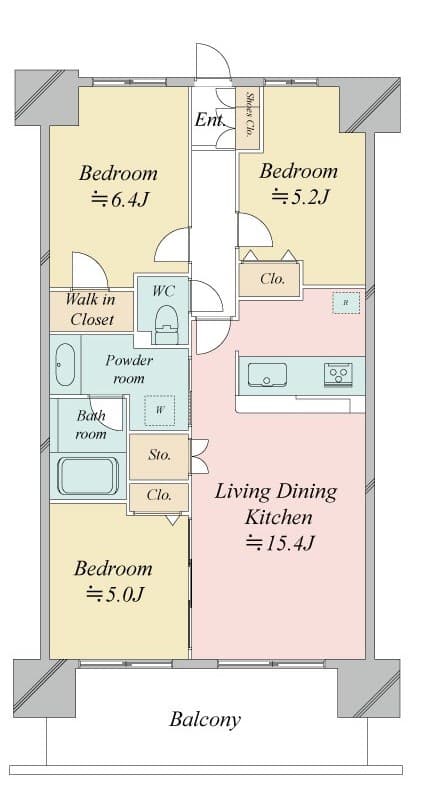 Preview floorplan of Residia Minamisenju