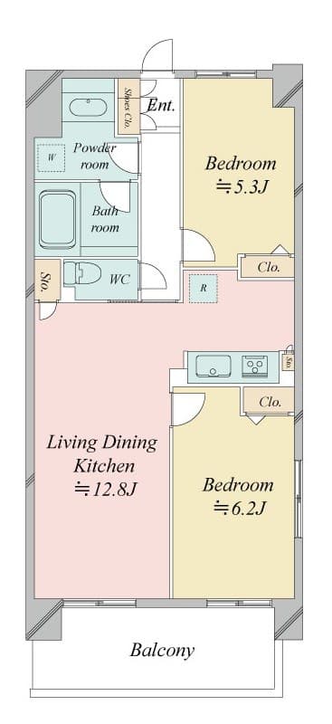 Preview floorplan of Residia Minamisenju