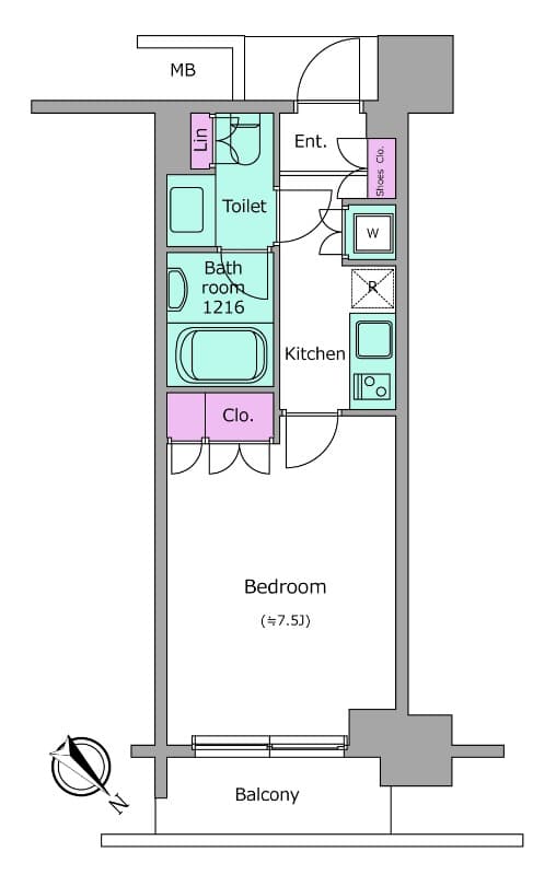 Preview floorplan of Residia Tsukishima II