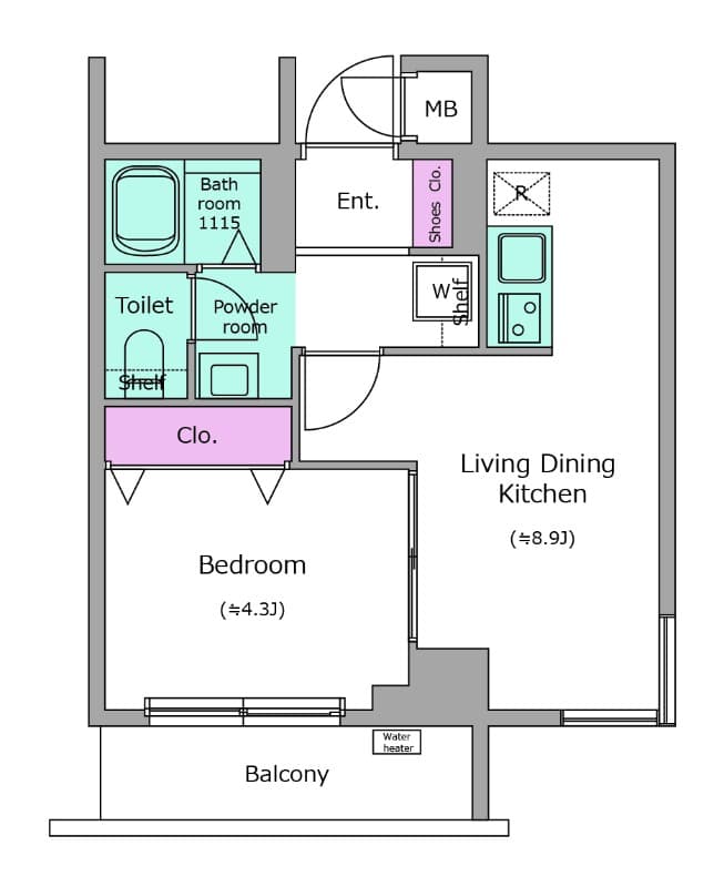 Preview floorplan of Residia Shinjuku East
