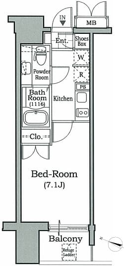 Preview floorplan of Residia Bunkyo Honkomagome