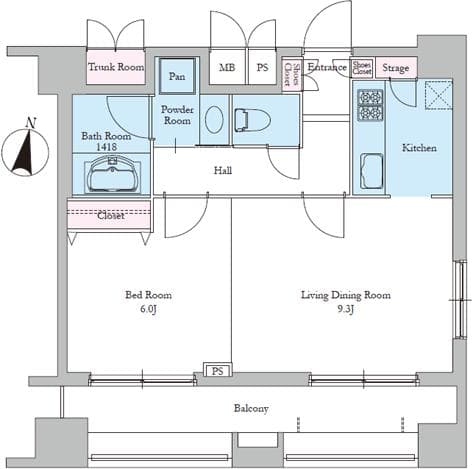Preview floorplan of Residia Bunkyo Otowa II