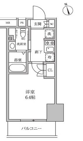 Preview floorplan of Residia Kamata IV