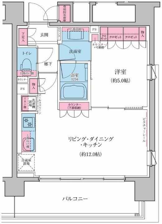 Preview floorplan of Residia Shinagawa Seaside