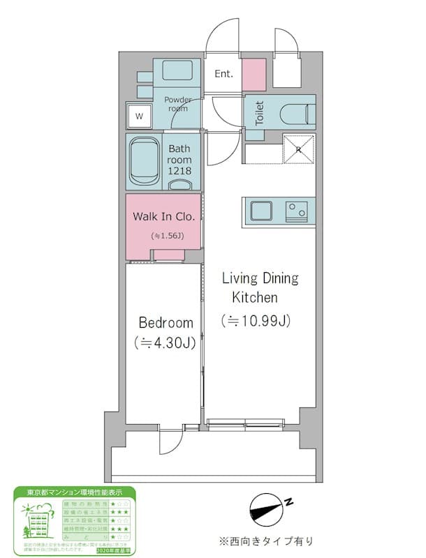 Preview floorplan of Due Nishimagome II