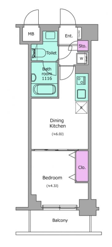 Preview floorplan of Crevia Riguse Nishisugamo
