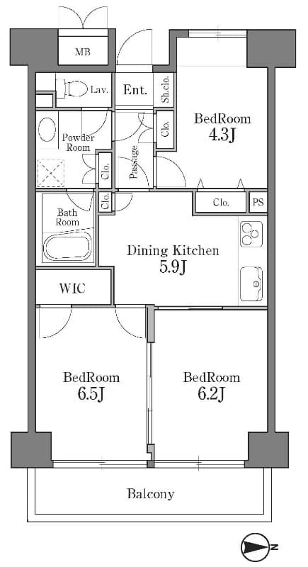 Preview floorplan of Residia Shibaura