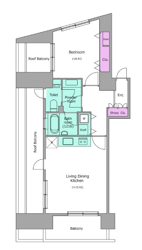 Preview floorplan of Urban Park Azabu Juban