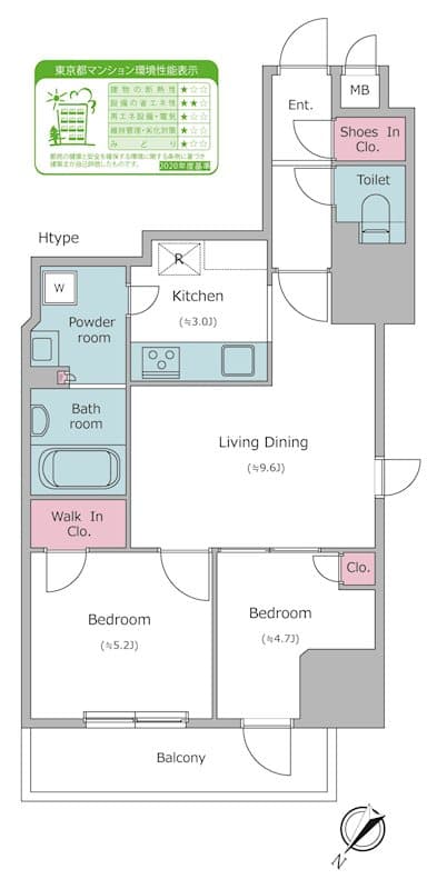 Preview floorplan of Residia Nakameguro III