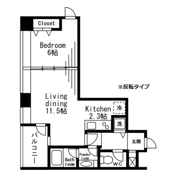 Preview floorplan of Residia Tower Azabu Juban