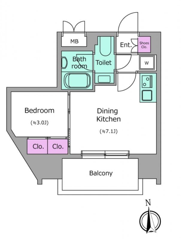 Preview floorplan of Crevia Rigze Kitashinagawa II Station Court