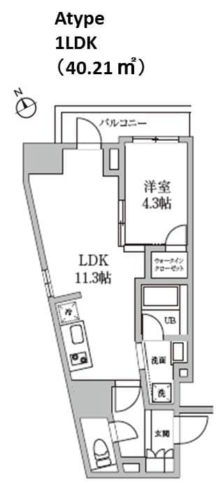 Preview floorplan of Residia Nihonbashi Bakurocho II