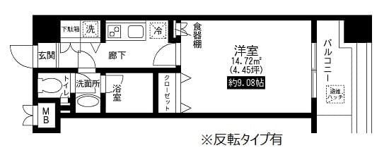 Preview floorplan of Residia Ueno Ikenohata