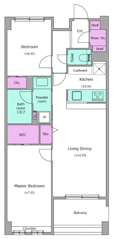 Preview floorplan of Residia Musashikosugi