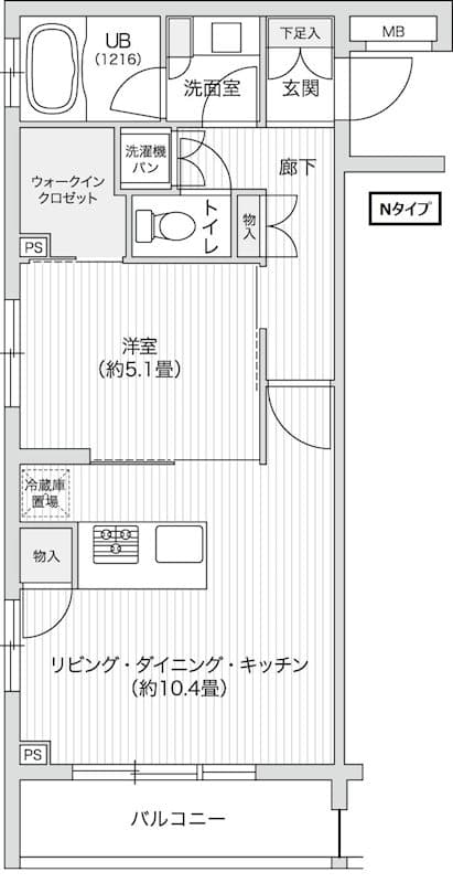 Preview floorplan of Residia Sasazuka II