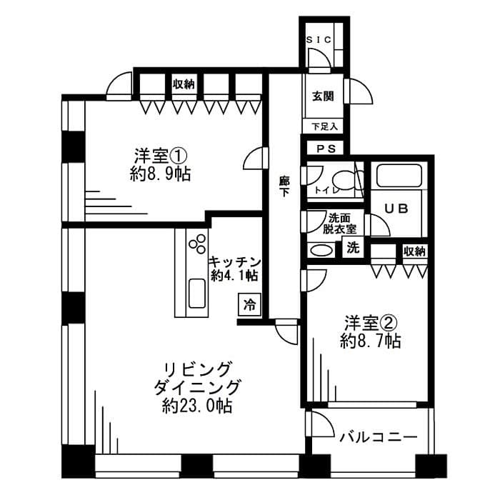 Preview floorplan of Residia Tower Azabu Juban