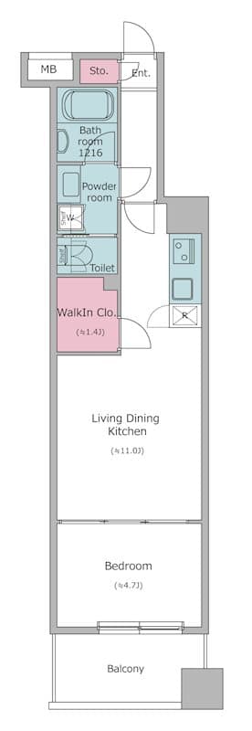 Preview floorplan of Residia Ueno Ikenohata