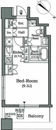 Preview floorplan of Horizon Place Akasaka