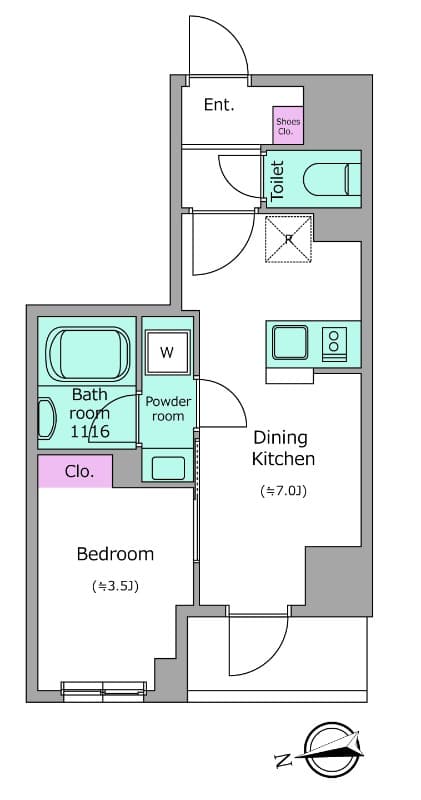 Preview floorplan of Due Nippori III