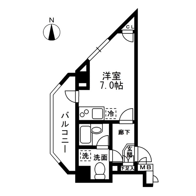 Preview floorplan of Residia Nakaochiai Building A