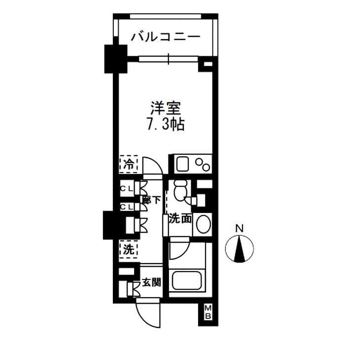 Preview floorplan of Residia Nakaochiai Building B