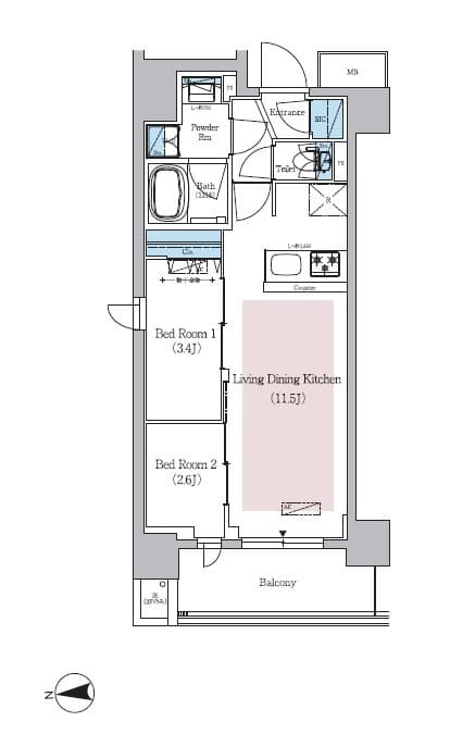 Preview floorplan of Urbanex Shin-Okachimachi Station