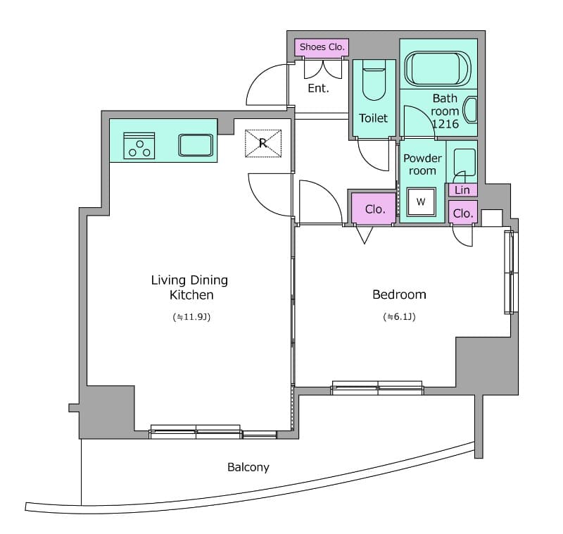 Preview floorplan of FORESTA Togoshi Ginza