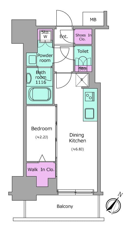 Preview floorplan of Urbanex Nihombashi Kayabacho