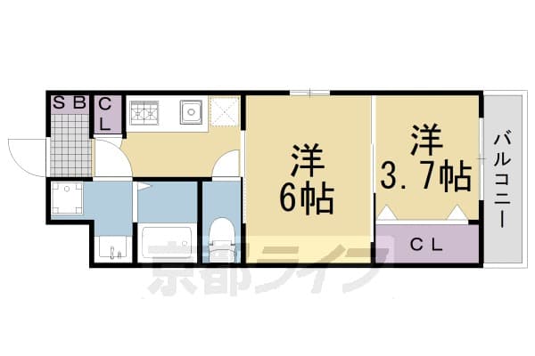 Preview floorplan of CREST TAPP Kyoto Nijo