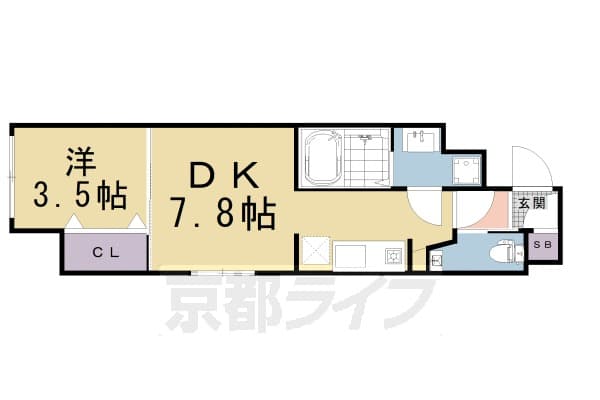 Preview floorplan of STANDZ Kyoto Station West