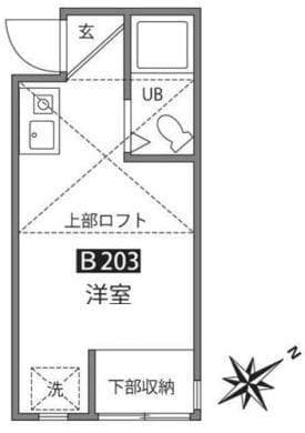 Preview floorplan of Residence Nakaizumi Building B
