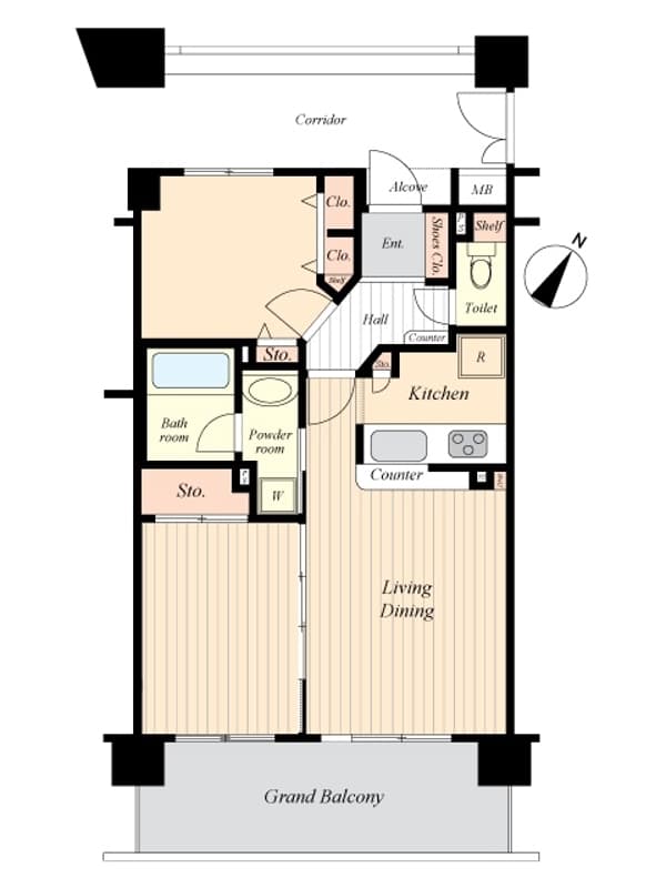 Preview floorplan of Dia Palace Grandage Yokohama