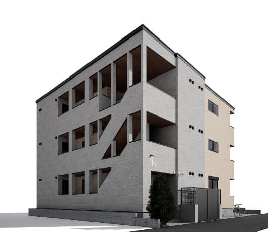 Main exterior of Newly built robot home Ijiri