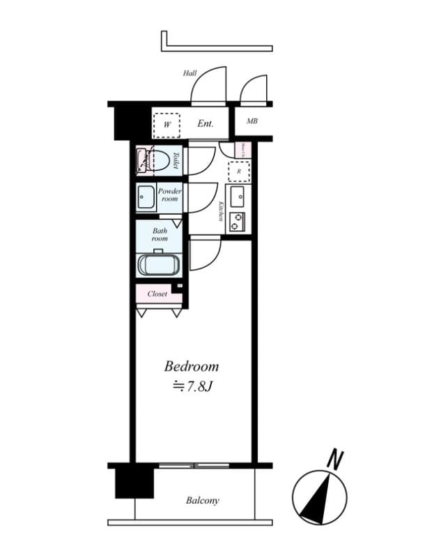 Preview floorplan of Eslead Shin-Osaka Comfort Bankan