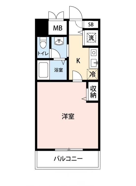 Preview floorplan of Mynavi STAY Fukuoka Ohori