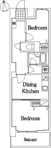 Main floorplan of Lions Plaza Seiseki Sakuragaoka