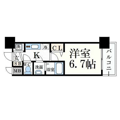 Preview floorplan of Pressance Marunouchi Ryuuga