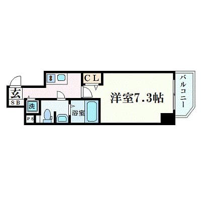 Preview floorplan of Pressance Umeda East Beta